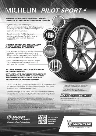 Michelin Pilot Sport 4 205/55R16 ( 91 Y ) ( Z ) Y - Bild 3